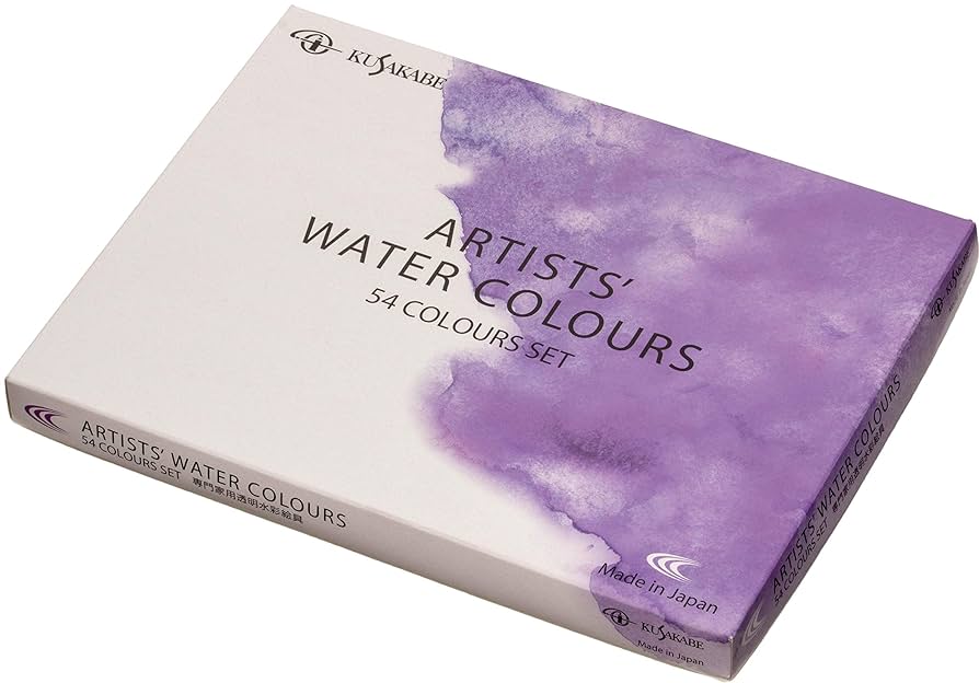 クサカベ 透明水彩絵具 54色セット 5ml(2号) 2mvetro Amazon | クサカベ(KUSAKABE) 透明水彩絵具 54色セット 5ml(2号